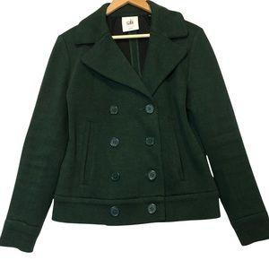 CAbi Love Carol Moss Green Knit Short Peacoat M